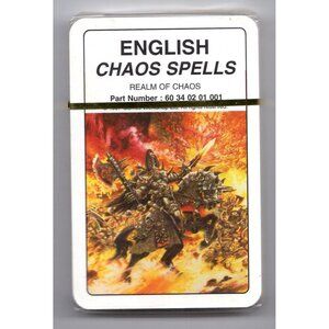 Warhammer Realm of Chaos Spell Cards • Sealed OOP English Set • GW Vintage WFB